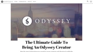 The Ultimate Guide To Being An Odyssey Creator