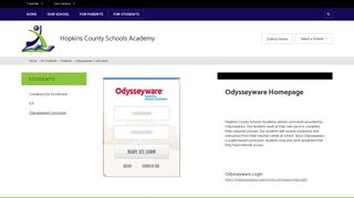 Students / Odysseyware Curriculum - Hopkins County Schools