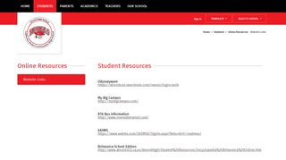 Online Resources / Website Links - Alvord Unified School District