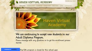 HAVEN VIRTUAL ACADEMY - WELCOME!