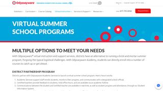 Virtual Summer School | Odysseyware