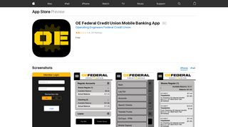 OE Federal Credit Union Mobile Banking App on the App Store