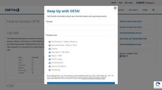 How to Access OETA