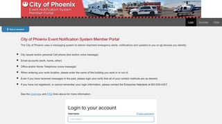 City of Phoenix Private - Login to your account