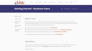 The Apache OFBiz® Project - Business Users