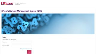 Ofcom's Number Management System (NMS)