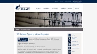 Off-Campus Access to Library Resources | Georgetown University ...