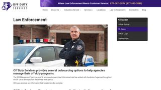 Off Duty Services - Law Enforcement