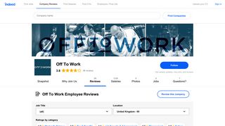 Working at Off To Work: 91 Reviews | Indeed.co.uk