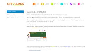 Students: Getting Started - Off2Class