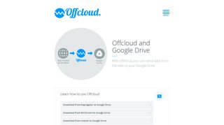 Upload data from the web directly to your Google Drive - Offcloud.com
