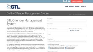OMS - Offender Management System | GTL