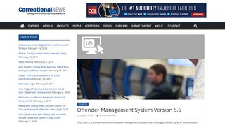 Offender Management System Version 5.6 - Correctional News