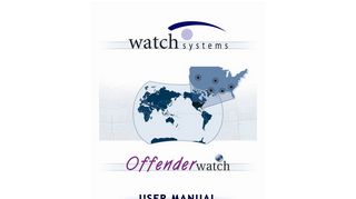 OFFENDER WATCH - Community Notification