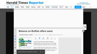 Balance on Buffalo offers oasis - HTRNews.com