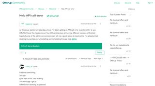 Solved: Help API call error - OfferUp Community