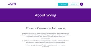 About our Company, Leadership and Team | Wyng