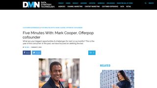Five Minutes With: Mark Cooper, Offerpop cofounder - DMNews.com
