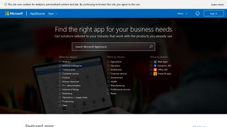 Microsoft AppSource – destination for business apps