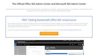 Office 365 Admin Portal – Resources to help you as an Office 365 ...