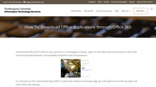 How To: Download Office applications through Office 365 ...