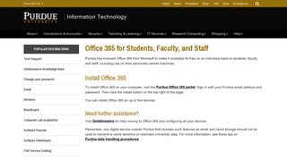 Download Microsoft Office 365 - Information Technology at Purdue ...