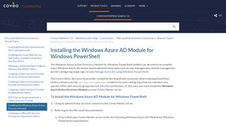 Installing the Windows Azure AD Module for Windows PowerShell ...