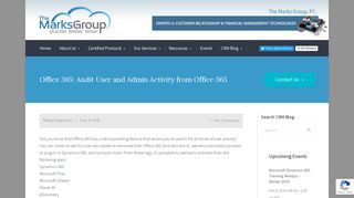 Office 365: Audit User and Admin Activity from Office 365 | The Marks ...
