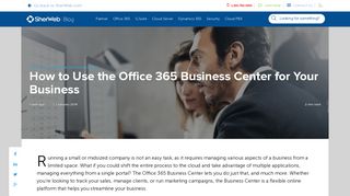 How to Use the Office 365 Business Center for Your Business | SherWeb