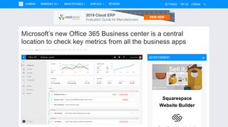 Microsoft's new Office 365 Business center is a central location to ...