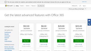 Compare Office 365 Enterprise plans - Microsoft Office