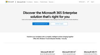 Compare Microsoft 365 Enterprise plans