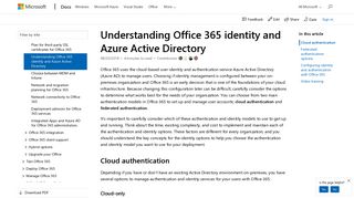 Understanding Office 365 identity and Azure Active Directory ...