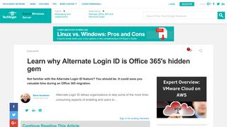 Learn why Alternate Login ID is Office 365's hidden gem