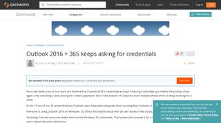 [SOLVED] Outlook 2016 & Office 365 Keeps Asking For Password ...