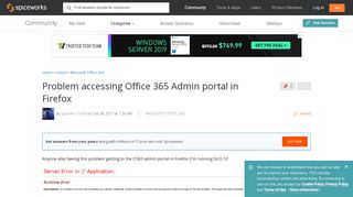[SOLVED] Problem accessing Office 365 Admin portal in Firefox ...