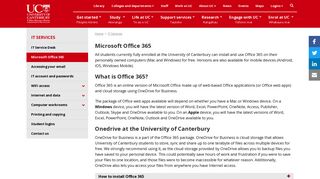 Microsoft Office 365 | University of Canterbury
