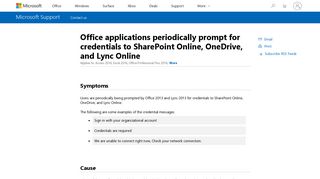 Office applications periodically prompt for credentials to SharePoint ...