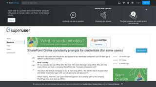 microsoft office - SharePoint Online constantly prompts for ...