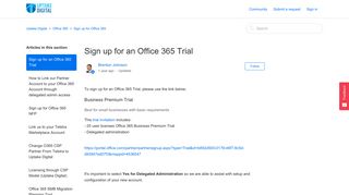 Sign up for an Office 365 Trial – Uptake Digital