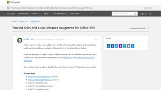 Trusted Sites and Local Intranet Assigment for Office 365 - Microsoft ...