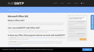 Microsoft Office 365 - Outgoing SMTP server - AuthSMTP