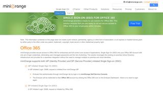 Office 365 Single Sign On|Office-365 SSO|Office365 SAML Solution