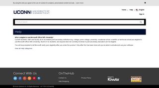 Support Issue | University of Connecticut - UConn OnTheHub