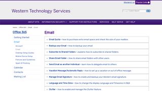 Email - Western Technology Services - Western University