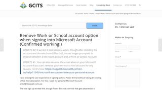 Remove Work or School account option when signing into Microsoft ...
