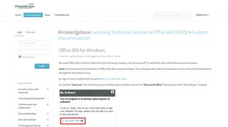 Office 365 for Windows - Powered by Kayako Help Desk Software