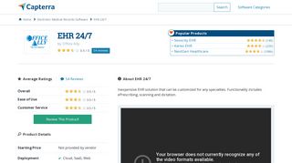 EHR 24/7 Reviews and Pricing - 2019 - Capterra