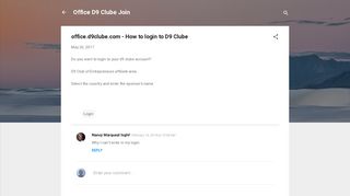 office.d9clube.com - How to login to D9 Clube