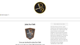 Join D9 Club - D9 Club Africa Support